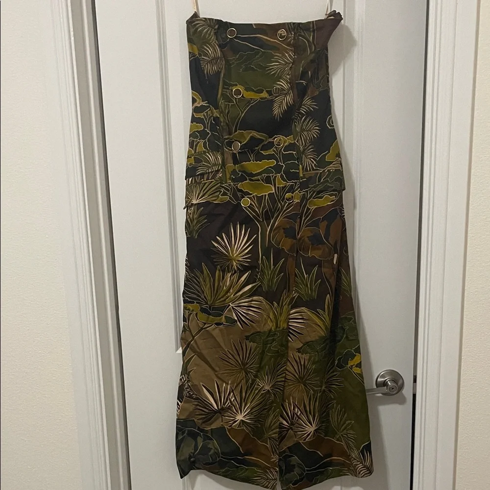 EUC! FARM Rio Jungle Print Strapless Dress, Size XS - Picture 4 of 7